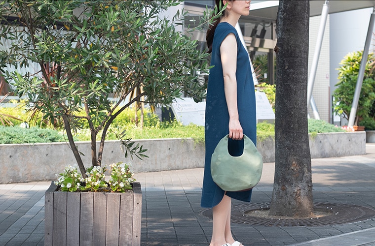 バルーン　バッグ　petit 　よもぎ